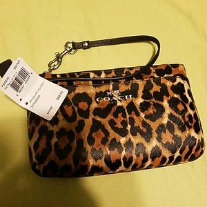 Authentic Coach Wristlet never used