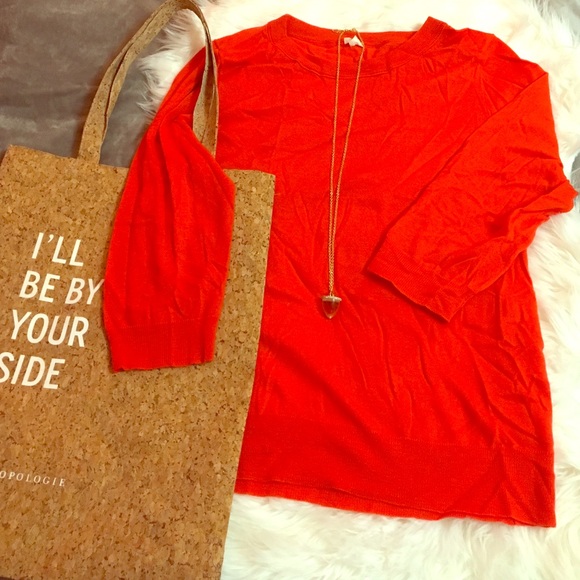 J. Crew Factory Sweaters - J.Crew Crewneck 🍊 Merino Wool Sweater