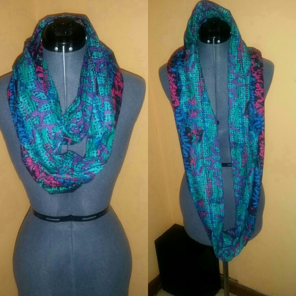 African Print infinity scarfs
