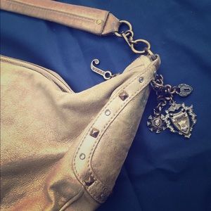 JUICY COUTURE gold hobo bag