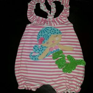Mermaid Mud Pie Racerback Romper
