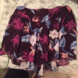 Floral AE shorts.
