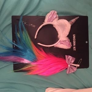 Unicorn headband and tail
