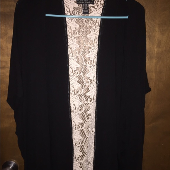 Forever 21 lace back cardigan