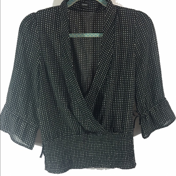 Esprit Polka Dot Blouse - Picture 1 of 3