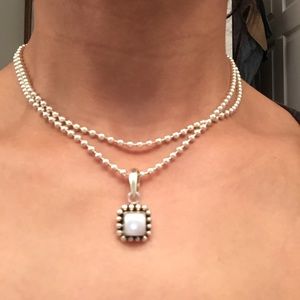 Sterling Silver and mother or pearl necklace