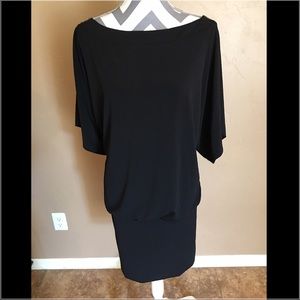 WHBM Dolman Black 3/4 sleeve dress. Amazing!