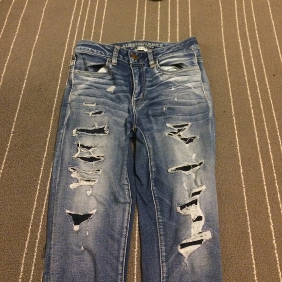 American eagle high rise jegging crop