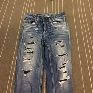 American eagle high rise jegging crop