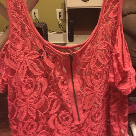 Pink see through shirt - Picture 2 of 3