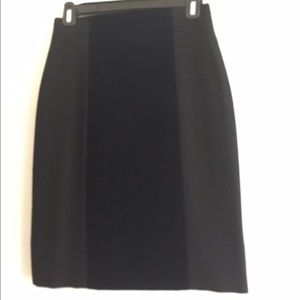 Black Chanel pencil skirt.