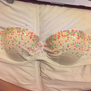 VS White bikini top- 34B
