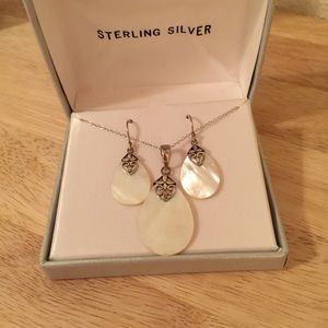 Sterling Silver and Mother of Pearl Set
