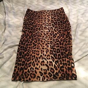 Great condition leopard print pencil skirt