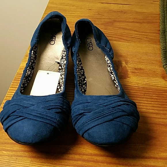 Cato Shoes Nwt Size Velour Flats In Turquoise Blue Cato Shoes Nwt Size Velour Flats In Turquoise Blue