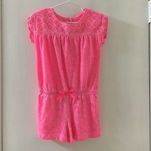 Cherokee toddler girls pink romper in 3T.