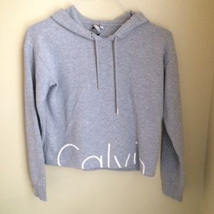 Calvin Klein Cropped Logo Hoodie