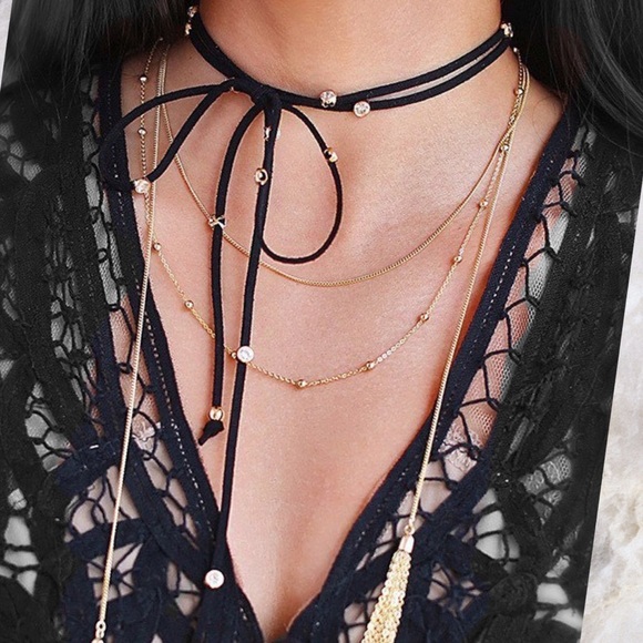 1 Left!⭐️Lariat Wrap Choker with Crystals - Picture 4 of 6