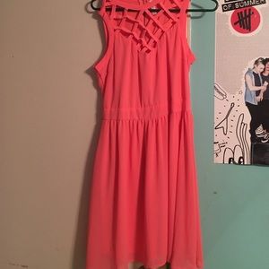 Coral dress