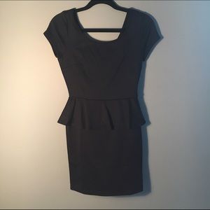 Dee Navy Blue Peplum Dress