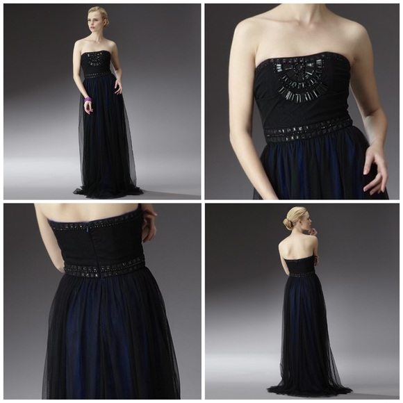 New Badgley Mischka Gown Cocktail Dress Prom $1680