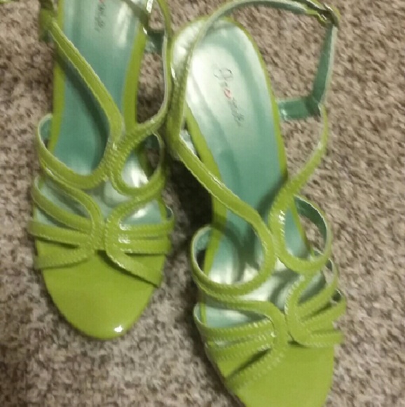 Beautiful green and brown wedges