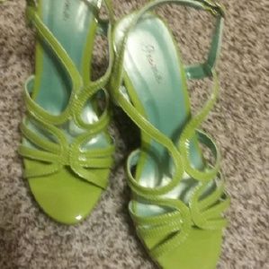 Beautiful green and brown wedges