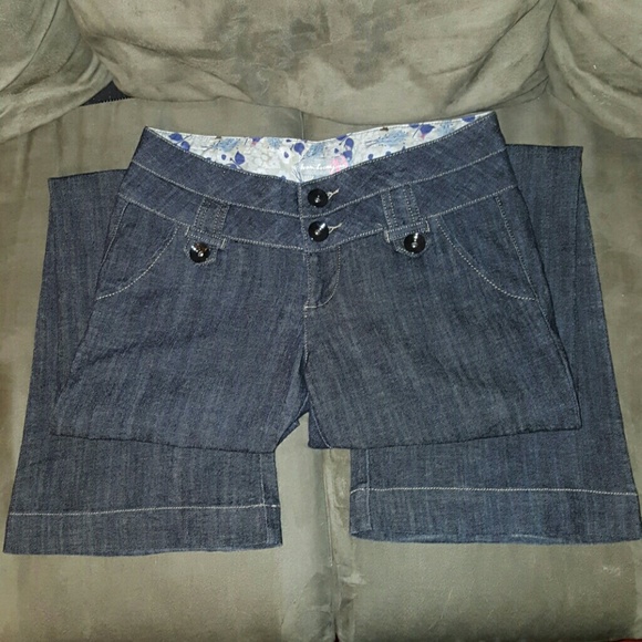 Dark Wash Wide Leg Trouser Jean