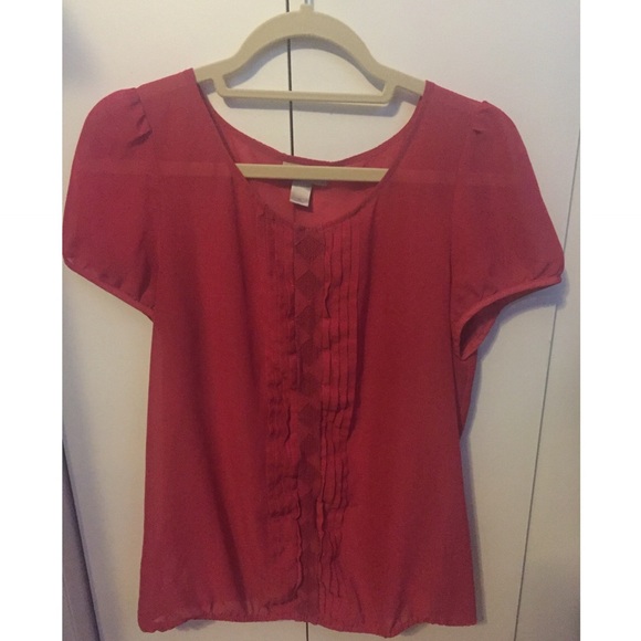 Sheer Salmon Top