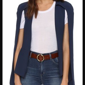 Alexis Lenore cape in navy blue