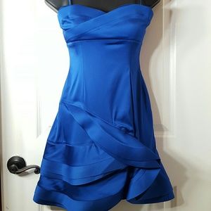 BCBGMaxAzria Strapless Ruffle Mini Dress