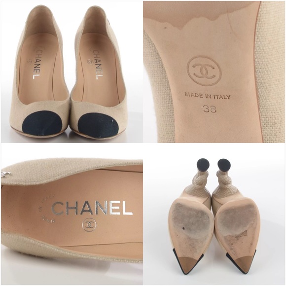 ⛔️SOLD⛔️Chanel Canvas Knot Heels - Picture 4 of 4