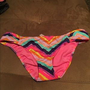VICTORIA'S SECRET colorful chevron bikini bottom.