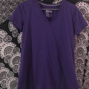 Cute Plain Dark Purple Nike Shirt