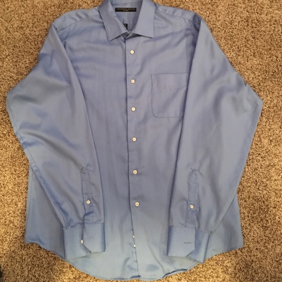Polished cotton dress shirt