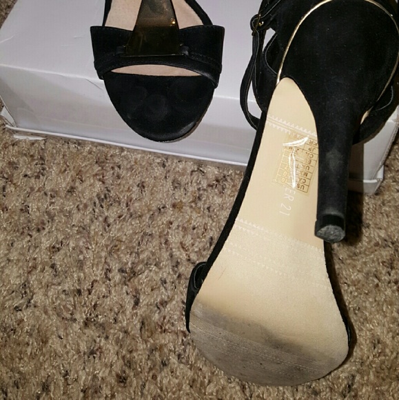 Black and Gold heels
