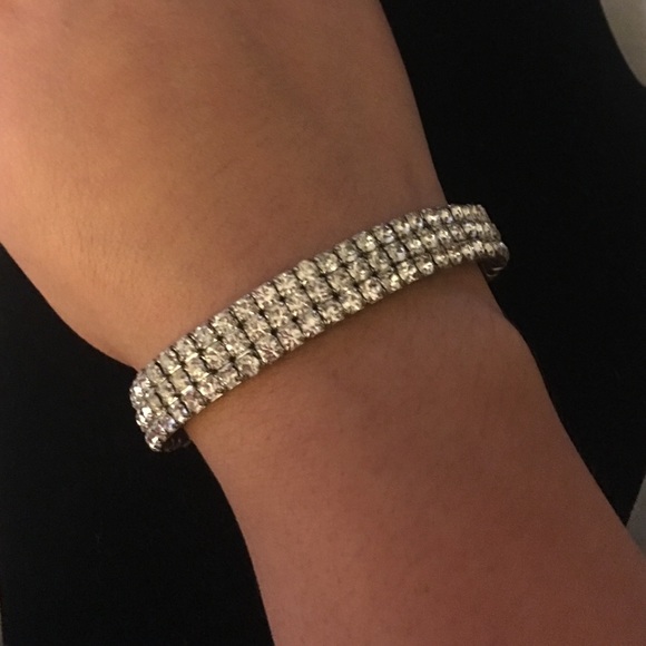 Faux diamond bracelet