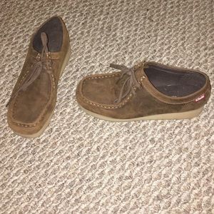 dark brown wallabies