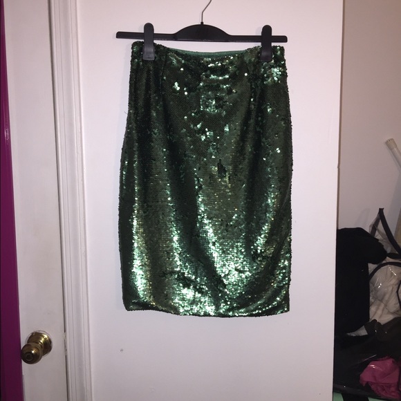 Sequin Pencil Skirt