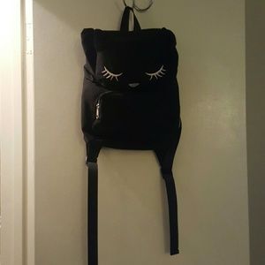 Small black kitty backpack