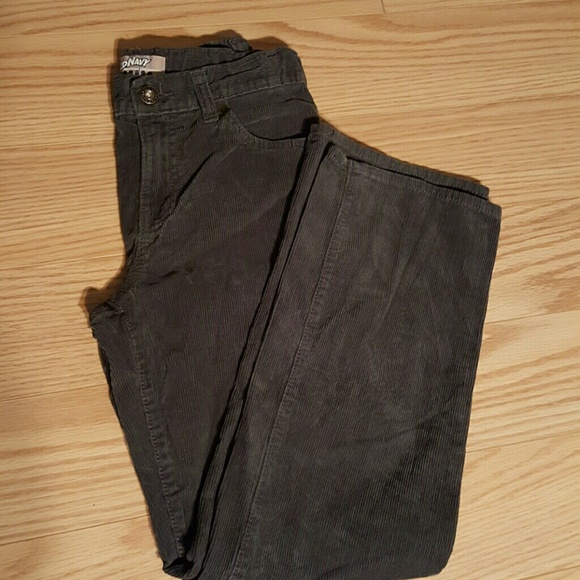 Like New Charcoal Corduroy Straight Leg Pants 10R