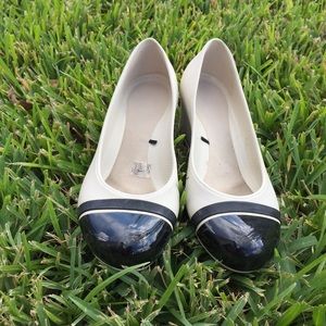 Crocs Black & White Wedge Shoes