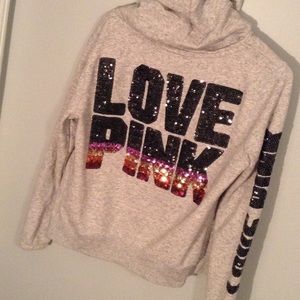 Sparkly PINK hoodie