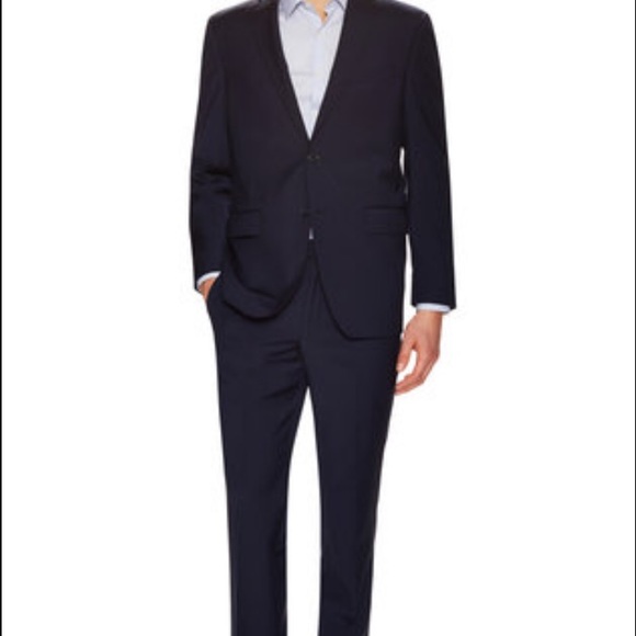 New Sales Fifth Avenue 42R Navy Suit - Orig $895