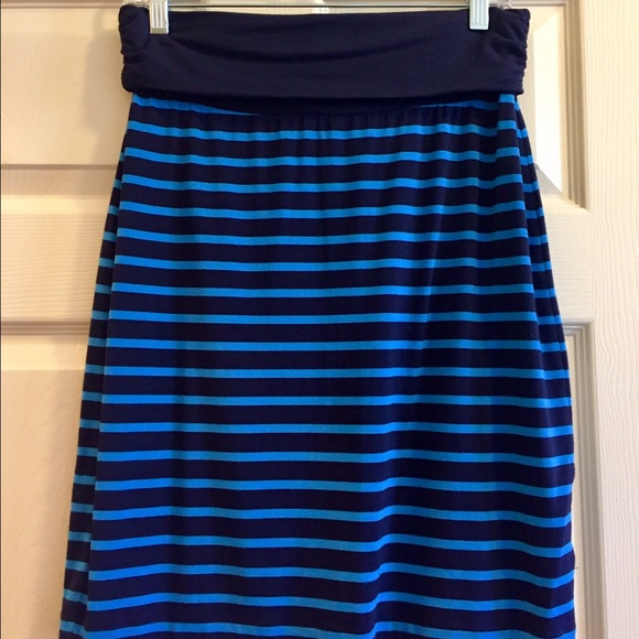 Gap cotton fold-down waist skirt