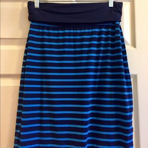 Gap cotton fold-down waist skirt