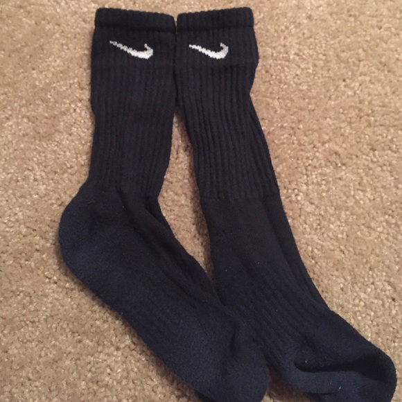 Black Nike socks, perfect condition