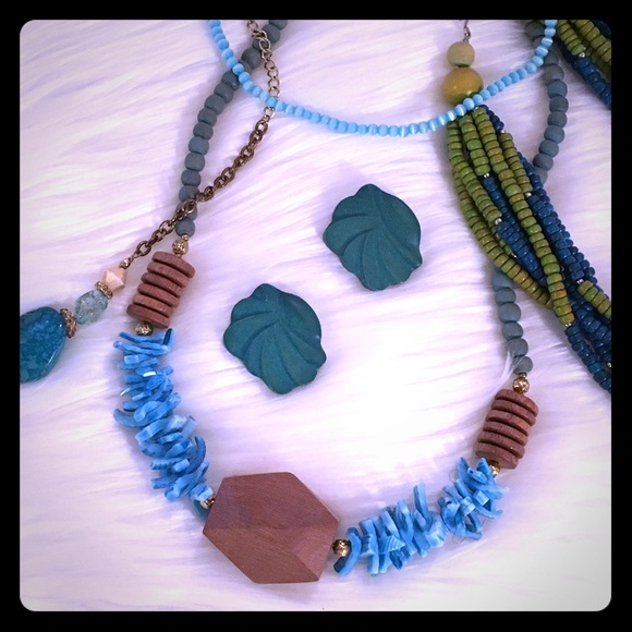 Jewelry bundle - TURQUOISE chunky