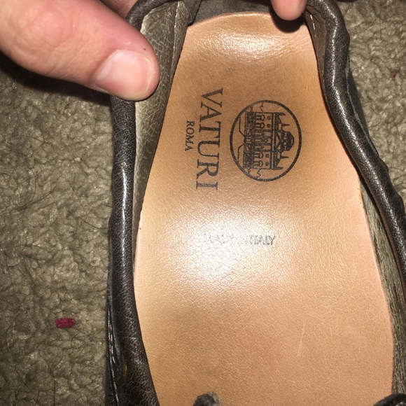 Hand made grey leather "Cole haan" style loafer. - Picture 2 of 4