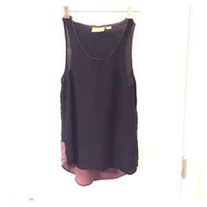 Anthropologie Silk Flouncy Tank Top Size 8